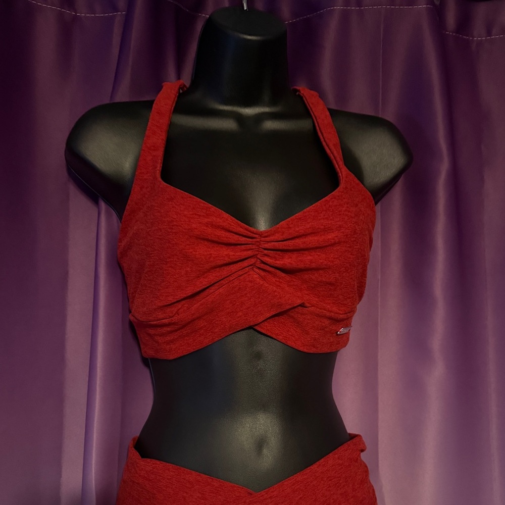Bombshell Sportswear Angel Sports Bra Red L